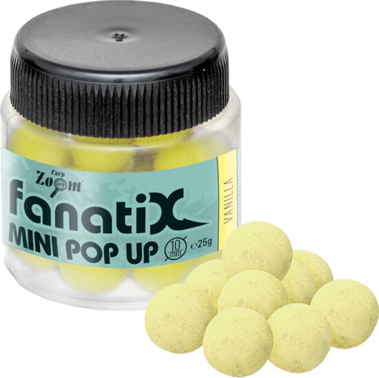CarpZoom Fanati-X Mini Pop Up horogcsali, 10mm, vanília, 25g