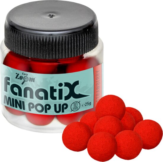 CarpZoom Fanati-X Mini Pop Up horogcsali, 10mm, eper, 25g