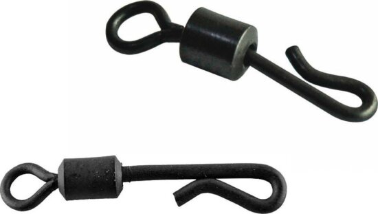 CarpZoom Bojlis gyorskapocs, #4, matt fekete, 10db