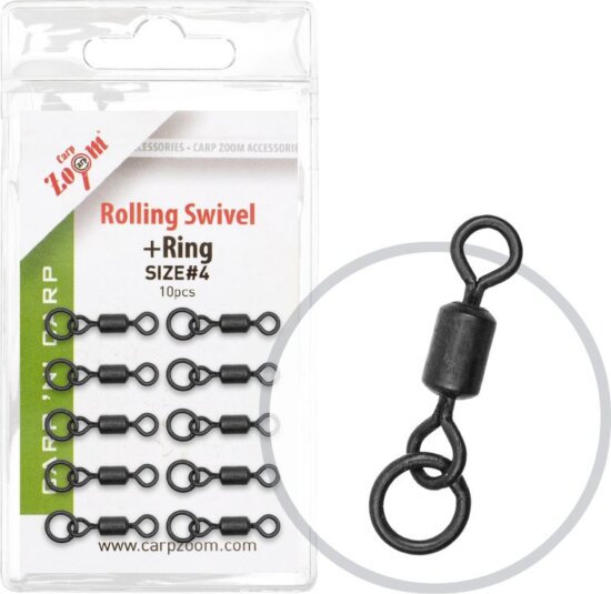 CarpZoom Bojlis forgó karikával, #7, 10db