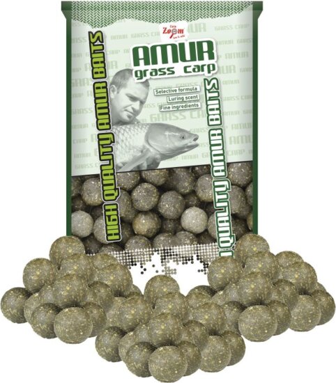 CarpZoom Amur-Grass Carp Boilie horogcsali, 20mm, klasszikus, 800g