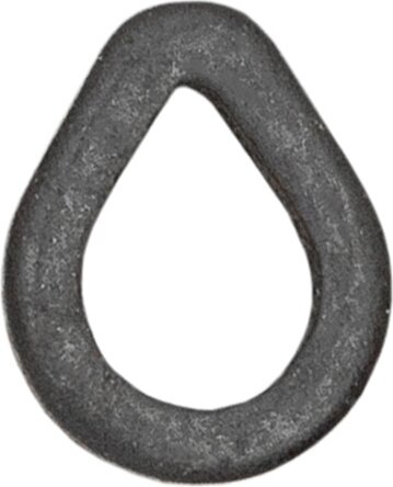 CarpZoom Tear Drop előkegyűrű, 4mm, matt fekete, 10db