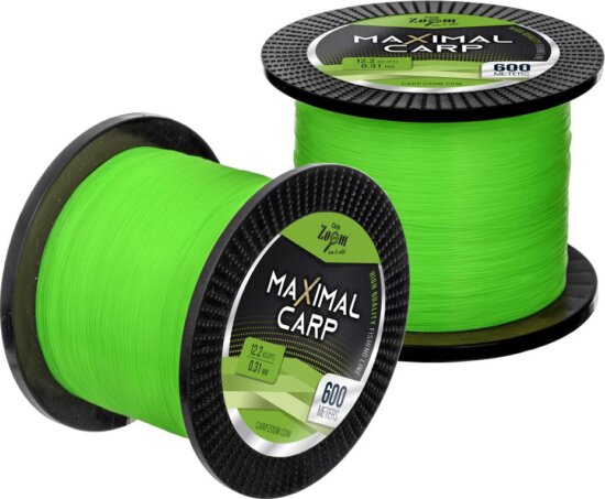 CarpZoom Maximal Carp pontyozó horgászzsinór, o 0,31mm, 600m, 12,2kg, zöld
