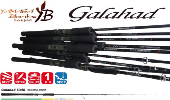 Yamaga Blanks Galahad 634S 1.915m Jig Max 220g