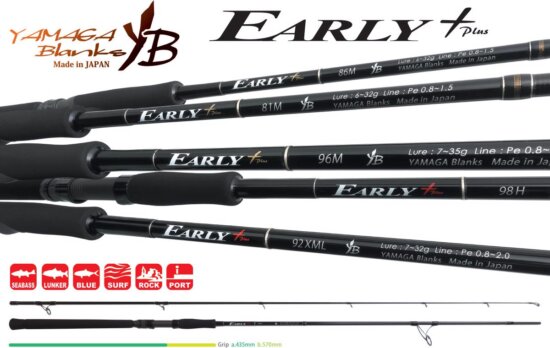 Yamaga Blanks Early+ 98H 2.935m 18-60g
