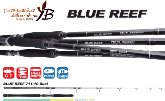 Yamaga Blanks Blue Reef Gt 711/10 Dual 2.47m Max 220g