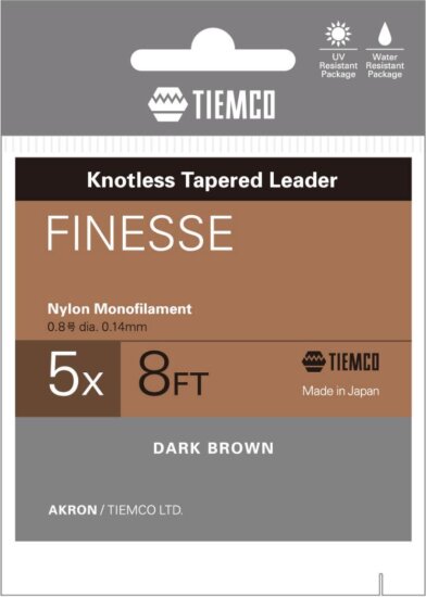 Tiemco Vékonyodó Előke Finesse Tapered Leader 8ft 3X