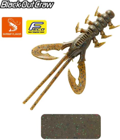 Tiemco Black Out Craw 4" 10cm Color 164