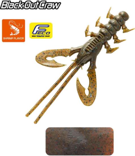 Tiemco Black Out Craw 4" 10cm Color 133