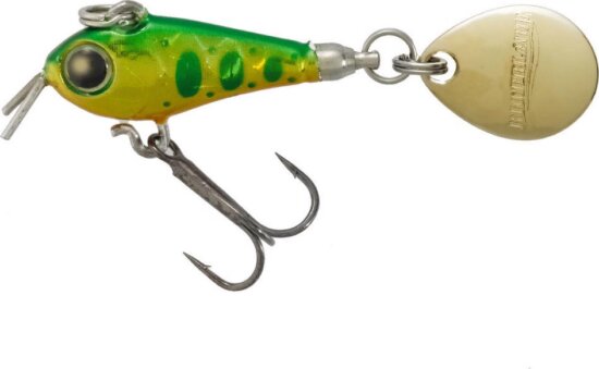 Spinnertail Tiemco Riot Blade S 25mm 9g 103 Holo Green Gold Yamame