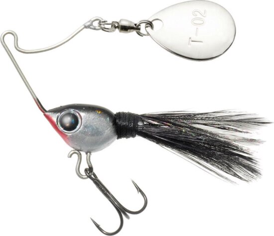 Spinnerbait Tiemco Necromancer 6.5g 45mm 03 Holo Silver Black