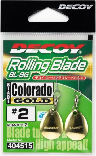 Spinner Blade Forgóval Decoy Bl-8g Colorado Gold 4
