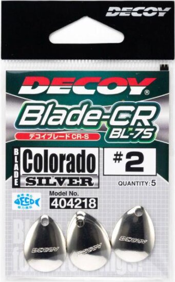 Spinner Blade Decoy Bl-7S Cr Colorado Silver 1