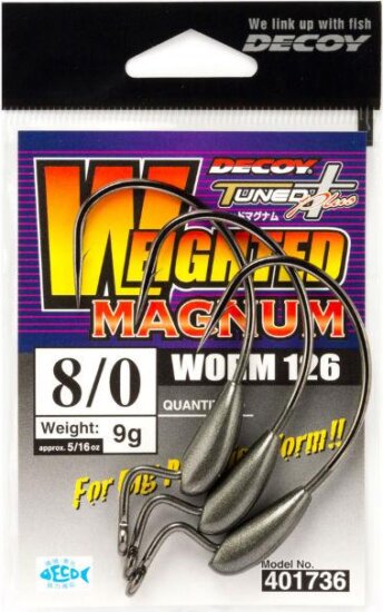 Offset Horog Súlyozott Decoy Worm 126magnum #6/0 5g