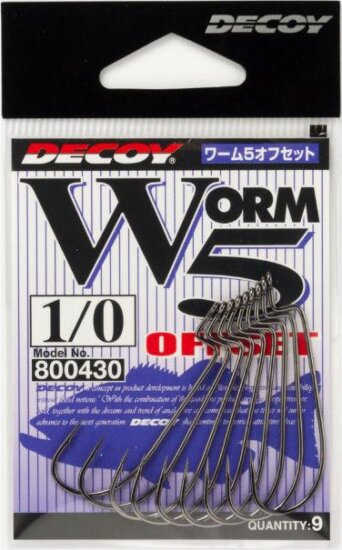 Offset Horog Decoy Worm 5 1/0