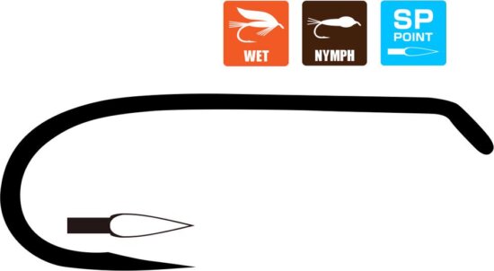 Horog Tiemco Fly TMC3761SP-BL #14 Barbless