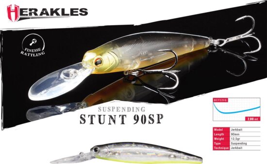 Herakles Stunt 90Sp 9.0cm 12.5cm Ghost Reaction Shad