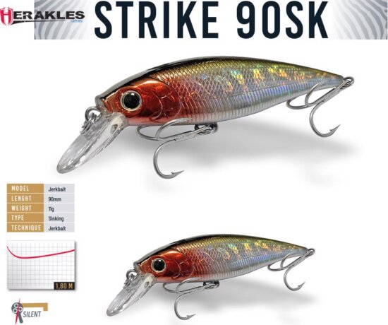 Herakles Strike 90Sk 9cm 11g Silver Shad