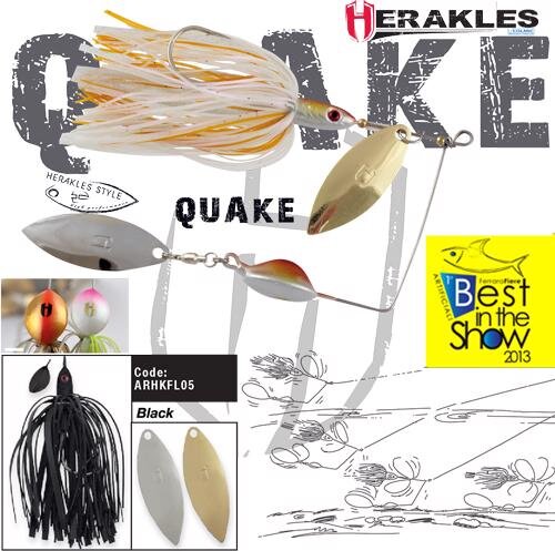 Herakles Spinnerbait Quake 5/8Oz 17.5g Black