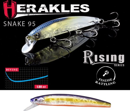 Herakles Snake 95Sp 9.5cm 9g Purple Bait Ob