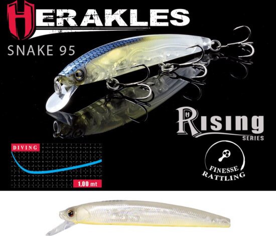 Herakles Snake 95Sp 9.5cm 9g Pearl Ocb