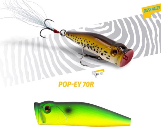 Herakles Popper Pop-Ey 70 R 7cm 19.5g Green Tiger