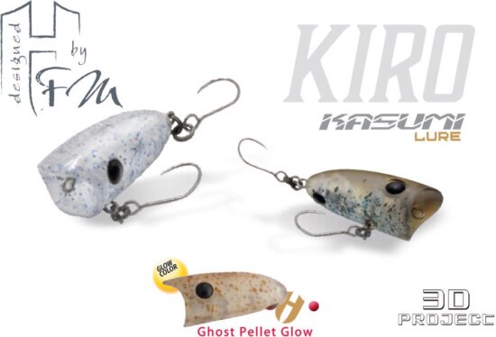 Herakles Popper Area Kiro F 2.7cm 1.8g Ghost Pellet Glow