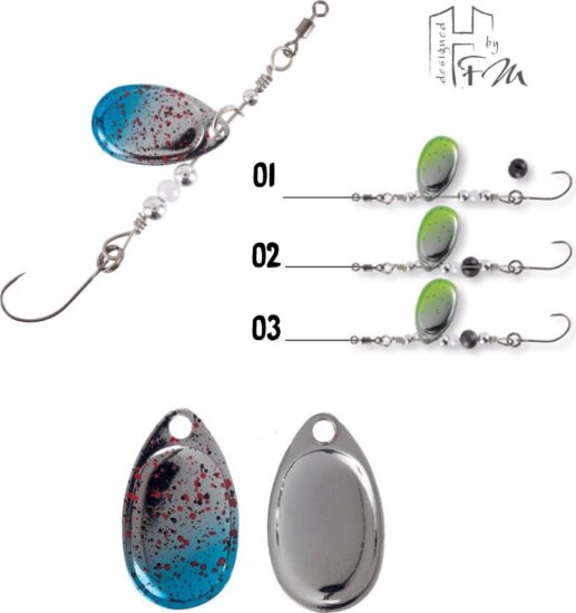 Herakles Körforgó Clever Spin 1.5g Skynet Silver