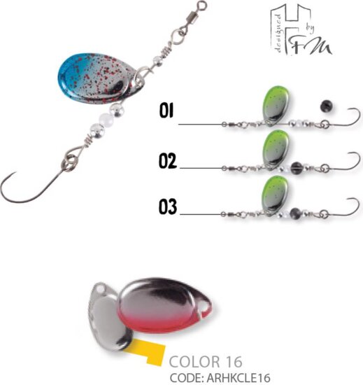 Herakles Körforgó Clever Spin 1.5g Silver Red