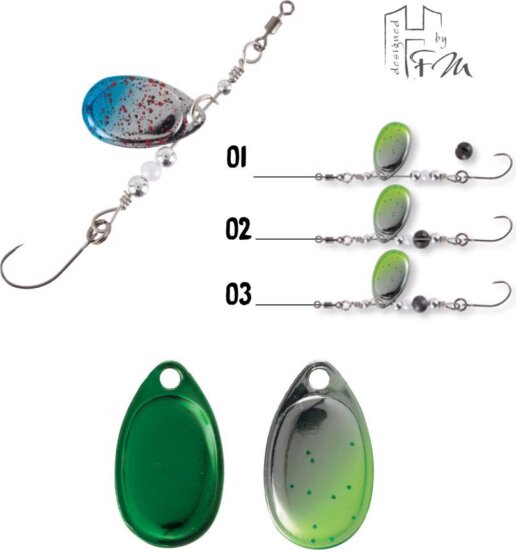 Herakles Körforgó Clever Spin 1.5g Chartreuse Impact