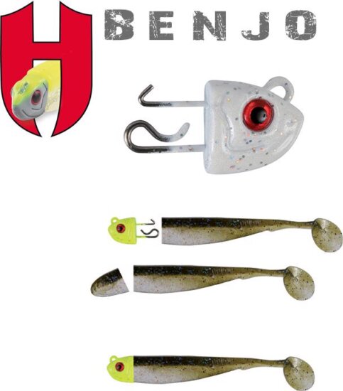 Herakles Jig Fej Ólom Benjo Jointed 5.5g White