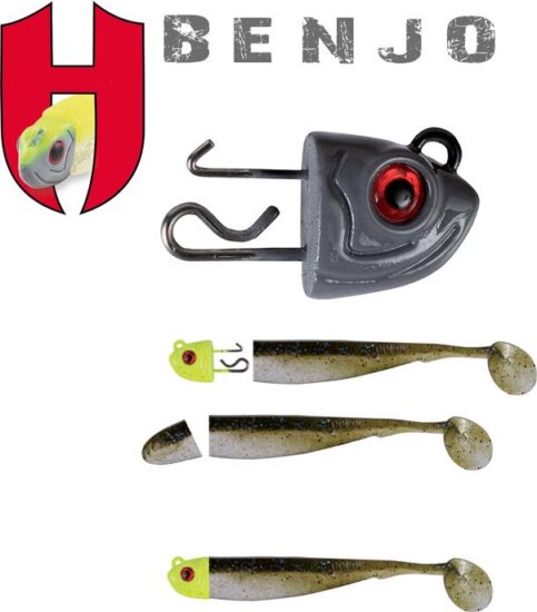 Herakles Jig Fej Ólom Benjo Jointed 5.5g Gray