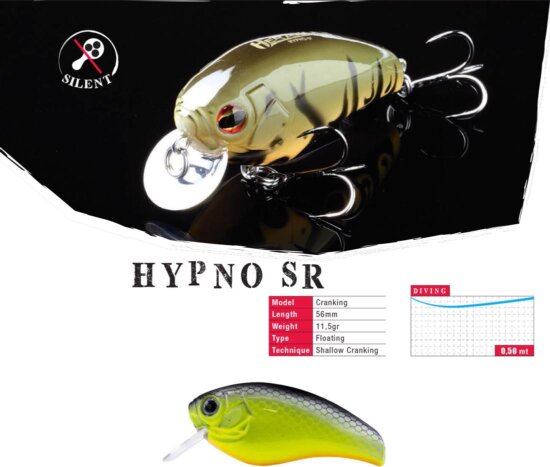 Herakles Hypno-Sr F 5.6cm 11.5g Chartreuse Black Back