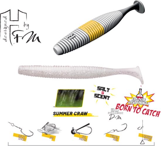 Herakles Fat Shad-Ow105 4.2" 10.5cm Summer Craw