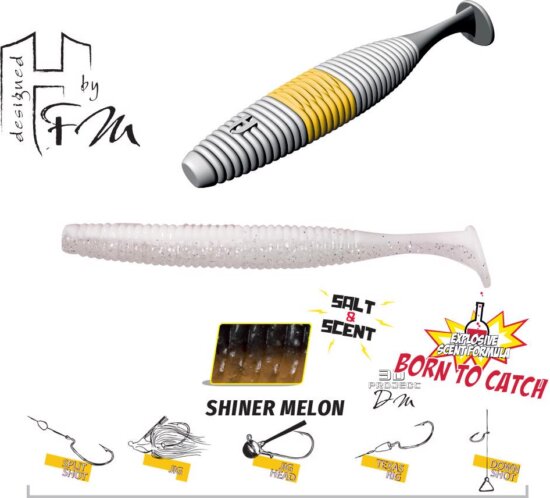 Herakles Fat Shad-Ow105 4.2" 10.5cm Shiner Melon