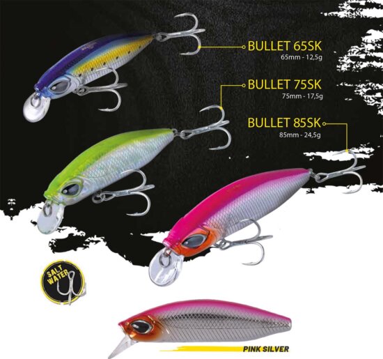 Herakles Bullet 75Sk 7.5cm 17.5g Pink Silver