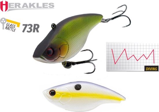 Herakles Blaze Rattle 73R S 7.3cm 17g Sexy Shad