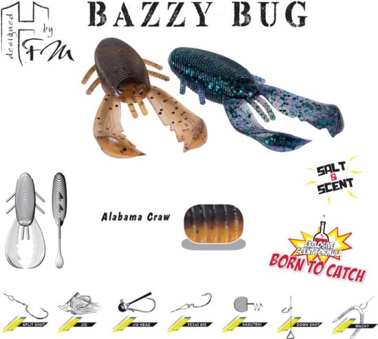 Herakles Bazzy Bug 3.2" 8cm Alabama Craw
