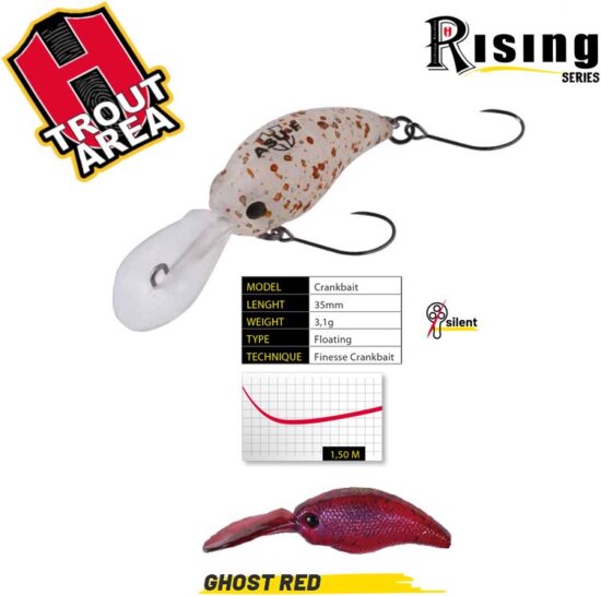 Herakles Asu 35F 3.5cm 3.1g Ghost Red