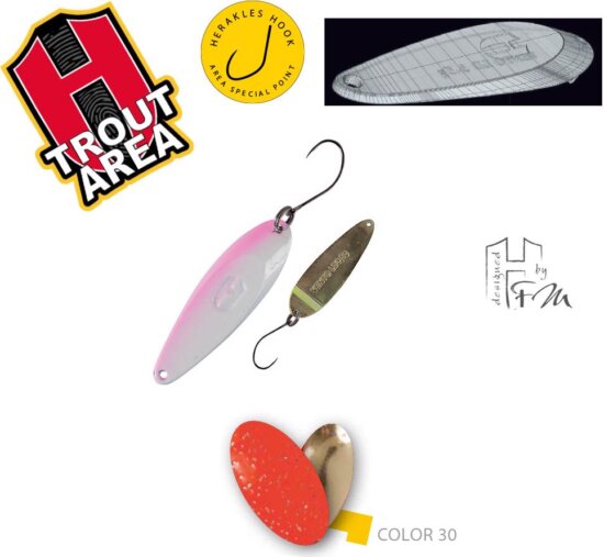 Herakles Area Spoon Vento Ld 3.5g Color 30 Orange/Gold