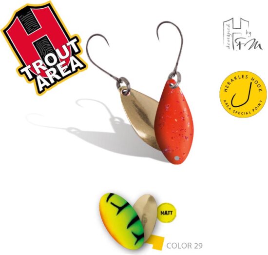 Herakles Area Spoon Spike 1.0g Color 29matt Firetiger/Gold