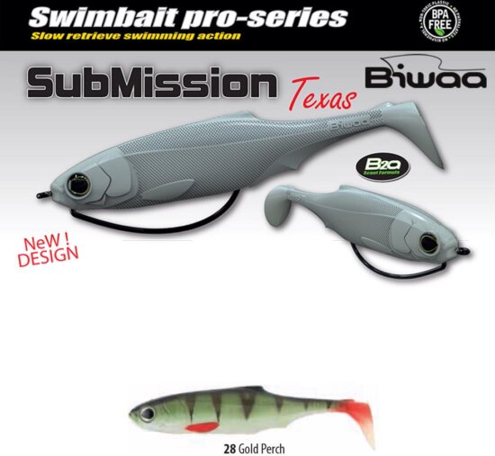 Biwaa Submission 5" 13cm 28 Gold Perch