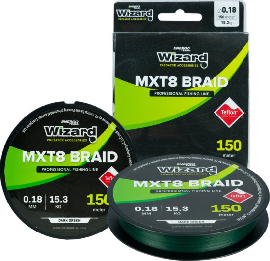 Wizard Mxt8 Braid 0,18mm 150m 15,3kg