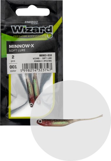 Wizard Minnow-X Col. 001 2db/cs