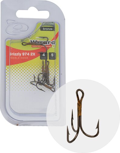 Wizard Grizzly 974M-8 2X Bronz Hármashorog 5db/csom