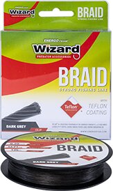 Wizard Braid Sötétszürke Fonott Zsinór 0,3mm 135m 23,85kg