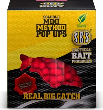 SBS Soluble Mini Method Pop Ups Strawberry Jam 8-10mm 20g