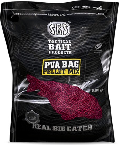 SBS PVA Bag Pellet Mix 500g Garlic