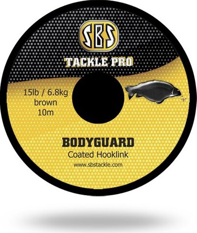 SBS Bodyguard Coated Hooklink-Olive 25lb (Horogelőke)