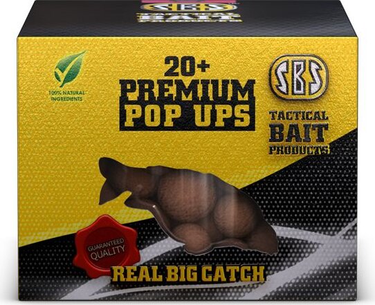 SBS 20+ Premium Pop Ups Krill Halibut 150g 20, 22, 24mm